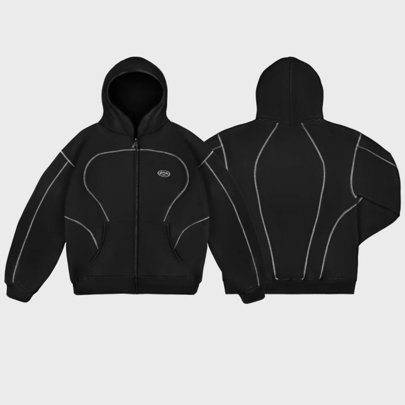 Streetwear Brand Hoodie - ルーズジッパーフーディーストリートウェアユニセックスカジュアルアウターウェアファッショナブルブランド独立ブランドクロスボーダー長袖Vネック