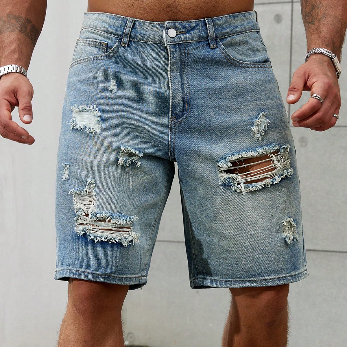 Streetwear Brand Clothing - メンズショートジーンズ,メンズストリートウェア,通気性デニム,ブランド衣類,バミューダ,夏,新しいファッション
