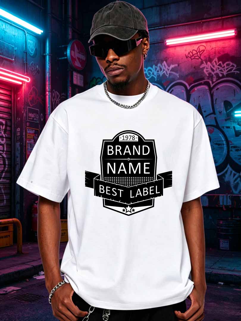 Streetwear Brand Name - メンズレトロブランド名グラフィックTシャツ1978ベストラベルプリントカジュアルコットン半袖オーバーサイズストリートウェアTシャツトップスサマー向け