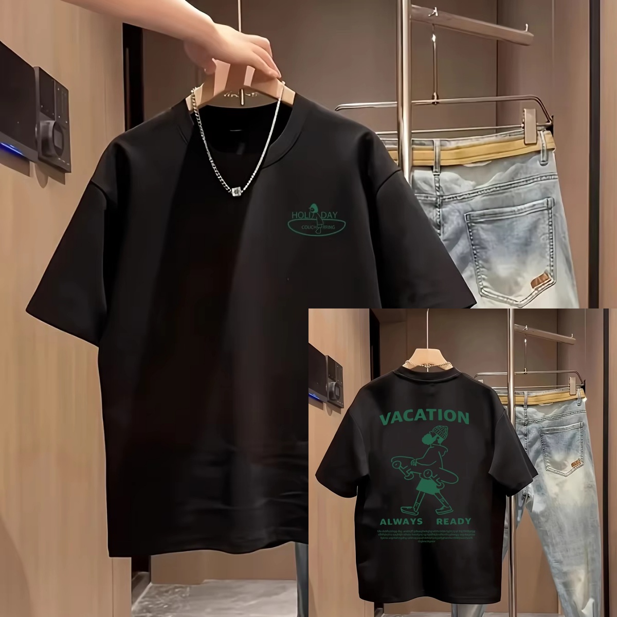 Streetwear Brand Slogans - フィギュア＆スローガンプリントカジュアルトレンディストリートブランドTシャツコットングラフィックTシャツメンズレディースサマーストリートウェア