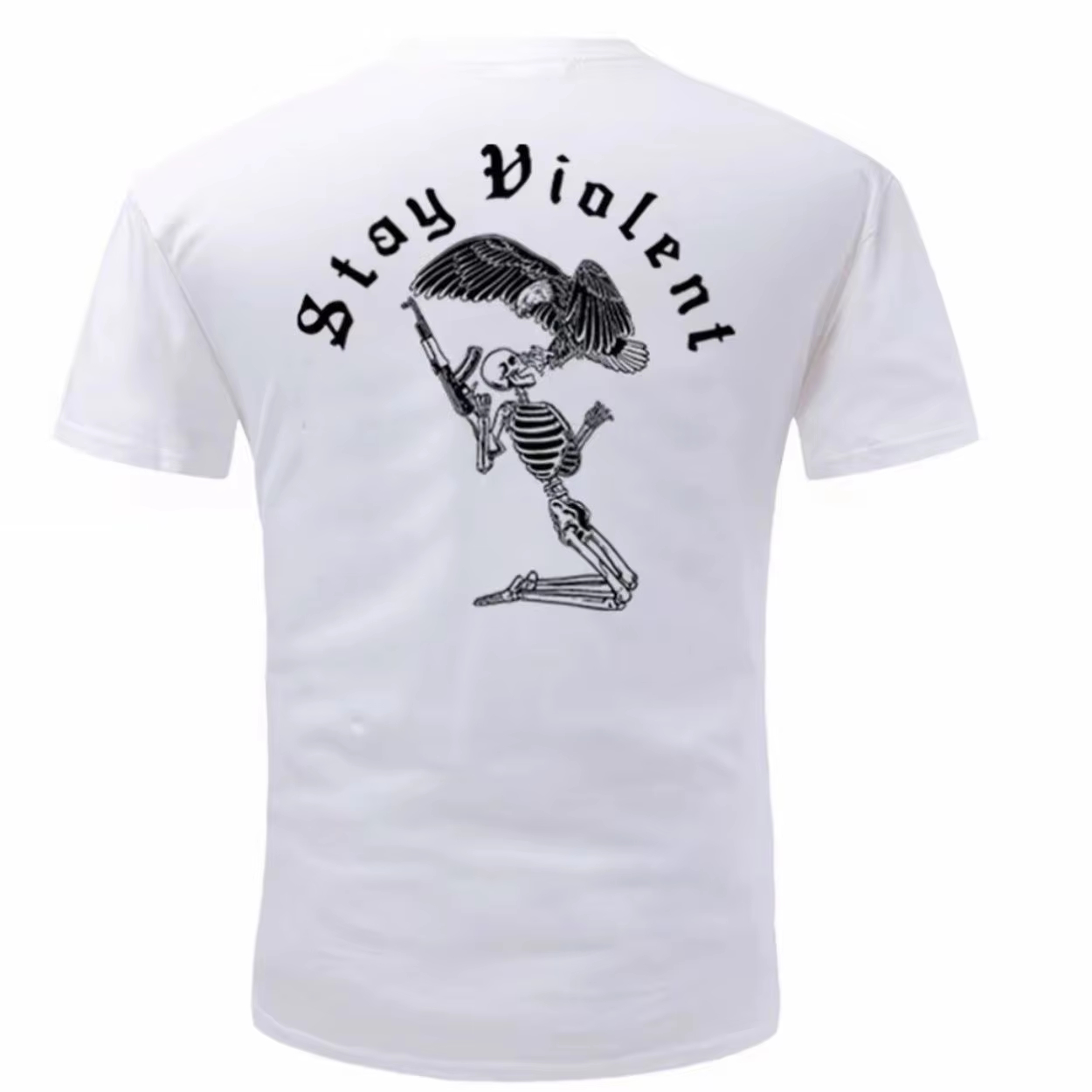 Streetwear Brand Slogans - 新しいベテランタクティカルストリートウェアブランドスケルトン&イーグルタクティカルスローガンTシャツ男性女性グラフィックTシャツコットンサマーストリートウェア