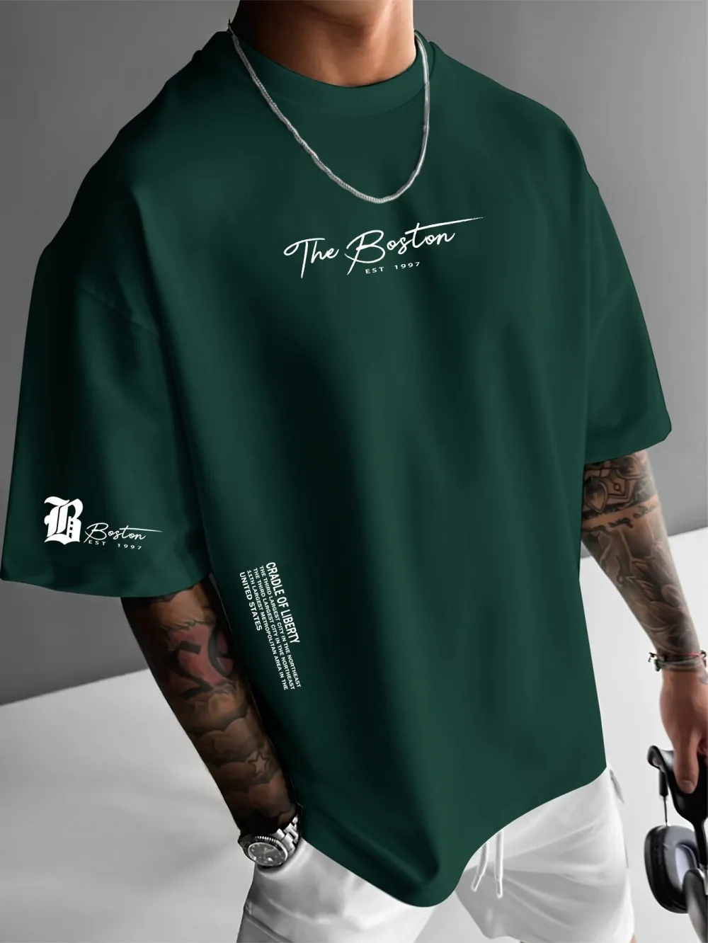 最新の高級メンズブランド、レタープリントTシャツ、100%純 - Streetwear Brand Clothing のレビューと価格