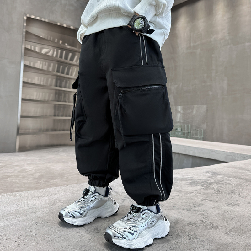 ボーイズカーゴパンツ大ポケットストライプ子供用オーバーオール - Streetwear Outdoor Brand のレビューと価格