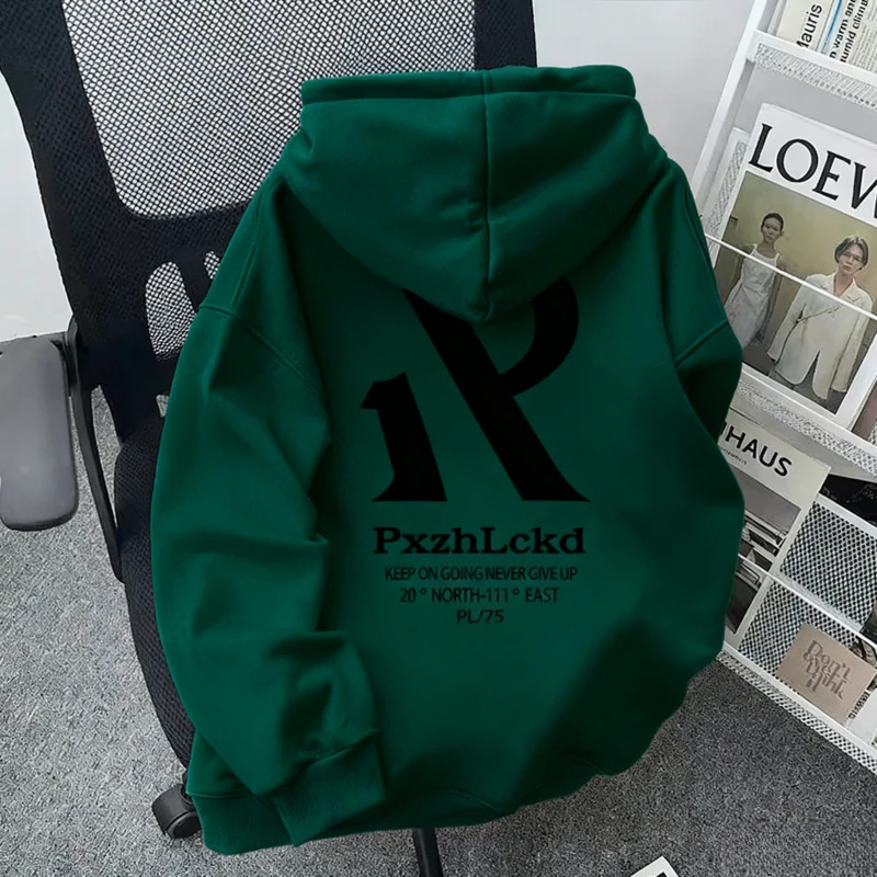 メンズ秋冬アメリカンスタイルレタープリントトレンディブランド - Streetwear Brand Hoodie のレビューと価格