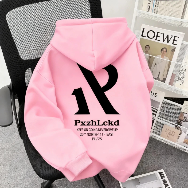 メンズ秋冬アメリカンスタイルレタープリントトレンディブランド - Streetwear Brand Hoodie のレビューと価格