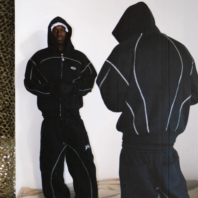 ルーズジッパーフーディーストリートウェアユニセックスカジュア - Streetwear Brand Hoodie のレビューと価格