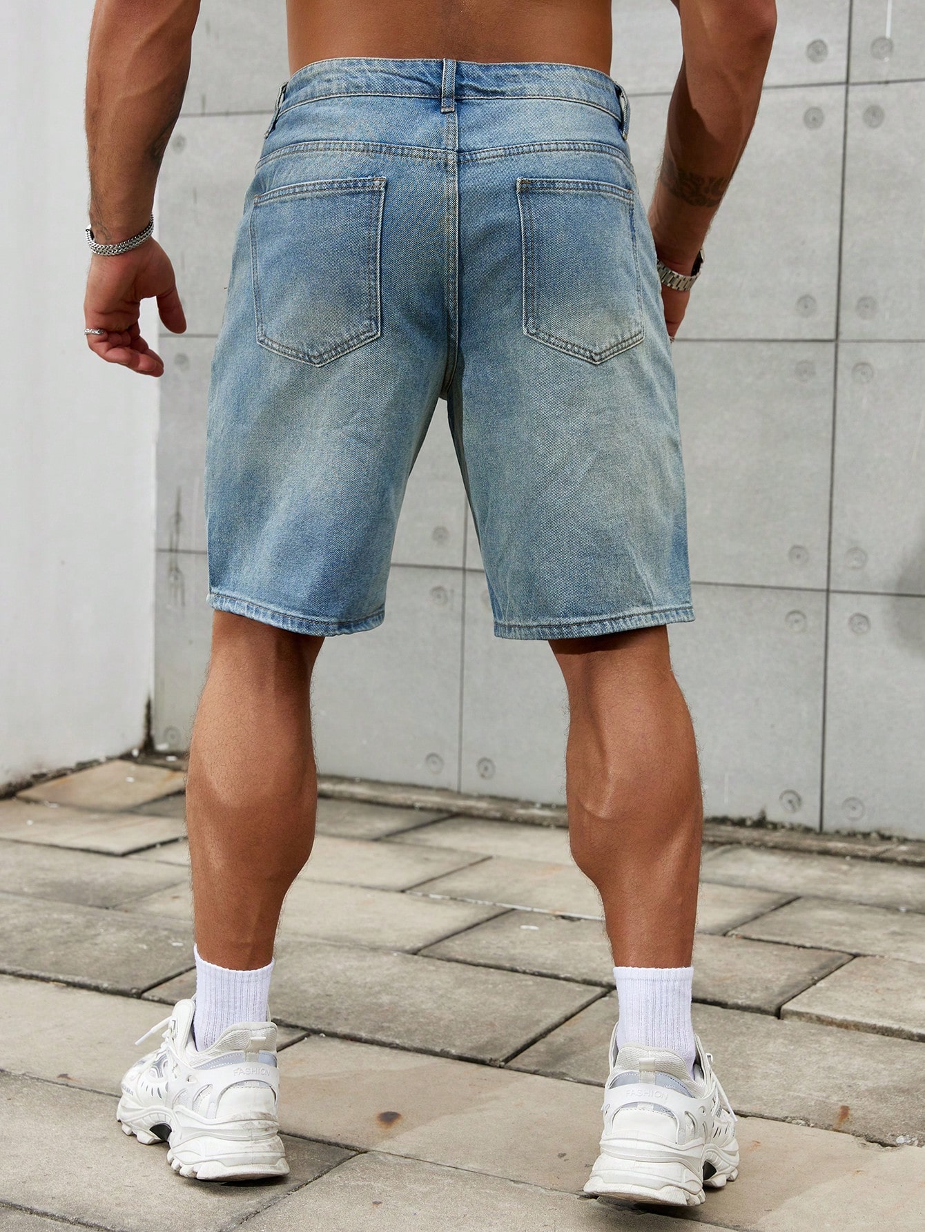 メンズショートジーンズ,メンズストリートウェア,通気性デニム - Streetwear Brand Clothing のレビューと価格