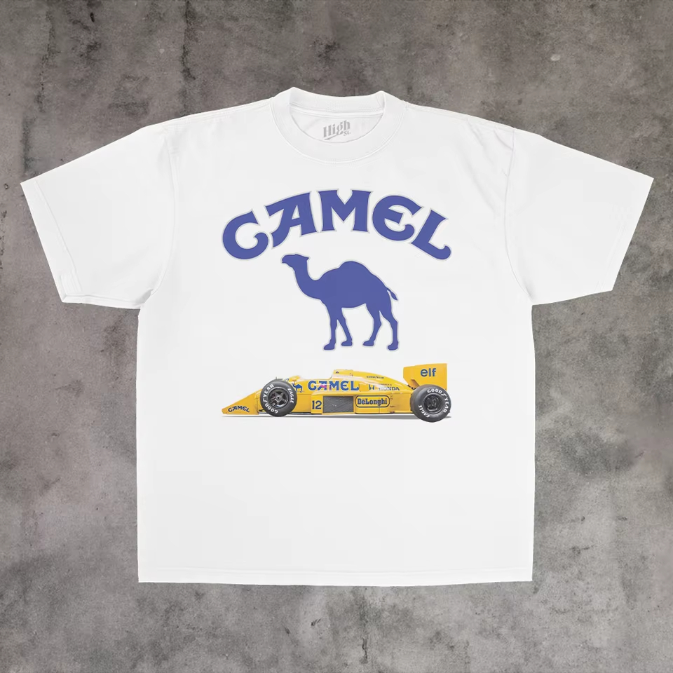 ヴィンテージ広告クラシックキャメルトレンディブランド Tシャ - Streetwear Brand Clothing のレビューと価格