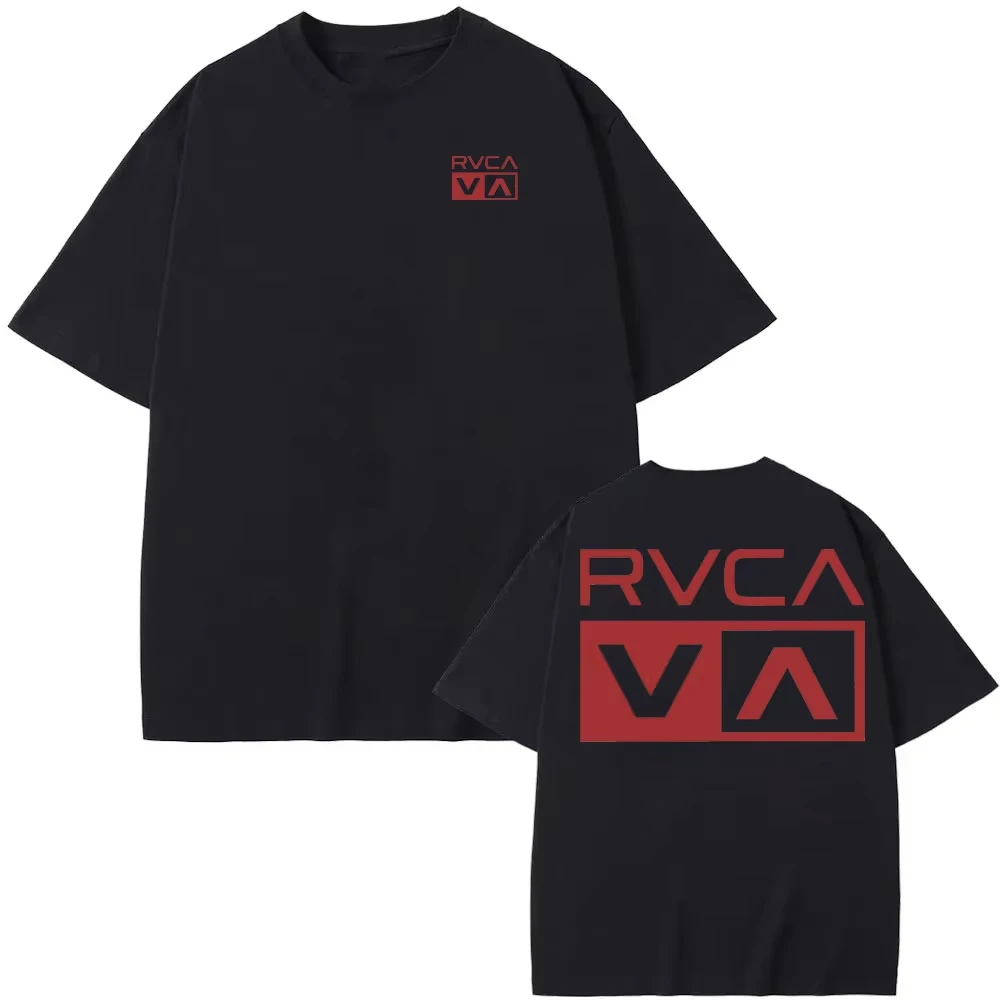 RVCA Tシャツ黒 Tシャツ夏の綿 Tシャツ夏半袖ファッシ - Women Streetwear Brand のレビューと価格