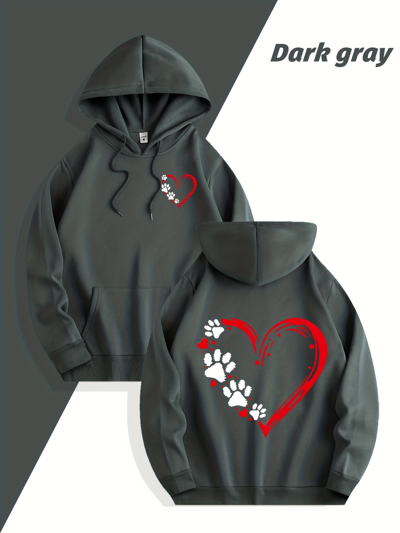 秋冬ストリートウェアブランド ハートプリント メンズスウェッ - Streetwear Brand Hoodie のレビューと価格